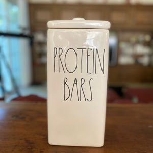 Rae Dunn Protein Bars Square Canister NWT❤️